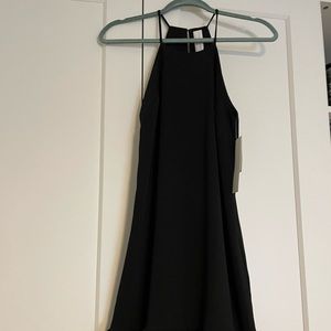 Amanda Uprichard High Neck Mini Dress with ruffle